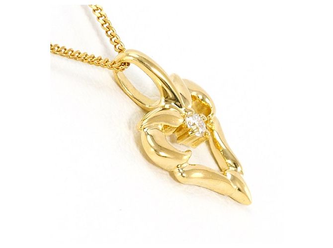 Autre Marque Collana in oro giallo 18K con diamante D'oro - vista 2