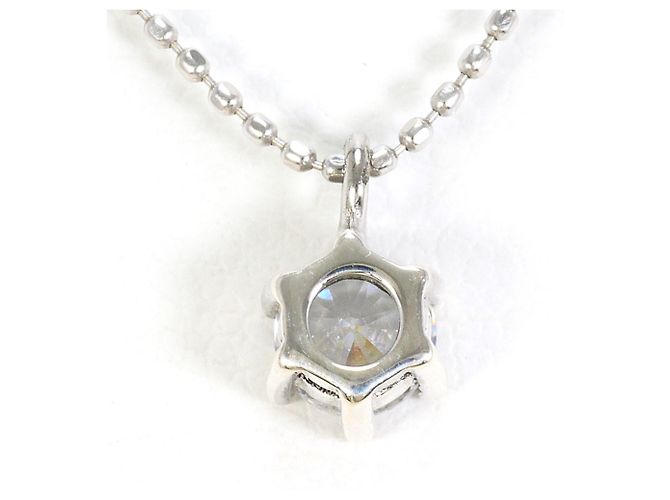 Autre Marque Collana in oro bianco 18K con zircone Argento D'oro - vista 3