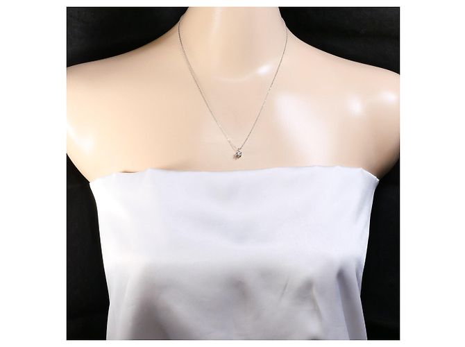 Autre Marque Collana in oro bianco 18K con zircone Argento D'oro - vista 5