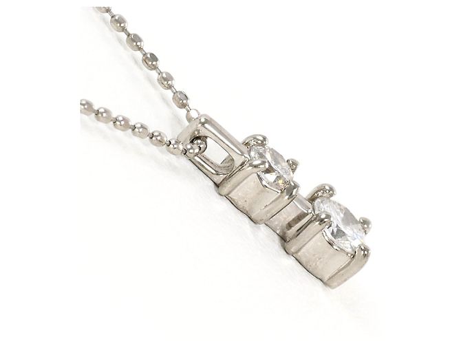 Autre Marque 18K Weißgoldkette mit Diamant Golden - Ansicht 2