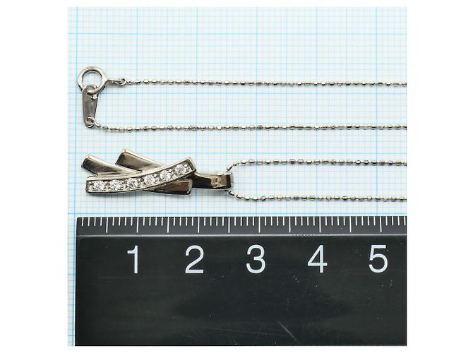 Autre Marque Collana in oro bianco 18K con zircone cubico D'oro - vista 4