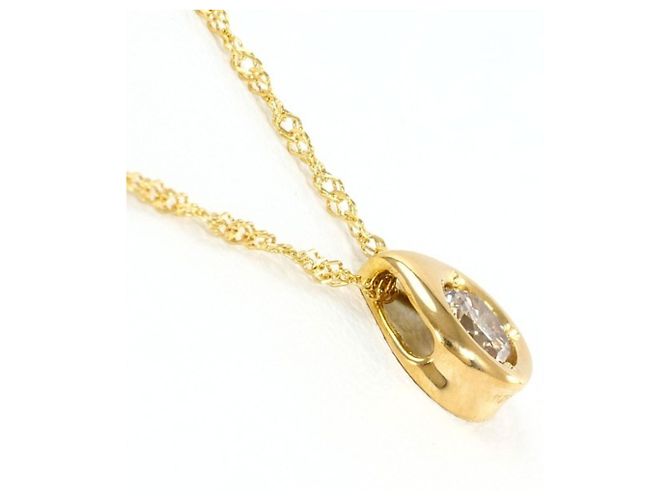 Autre Marque Collana in oro giallo 18K con diamante marrone D'oro - vista 2