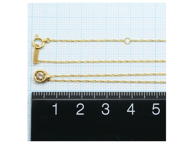 Autre Marque Collana in oro giallo 18K con diamante marrone D'oro - vista 4