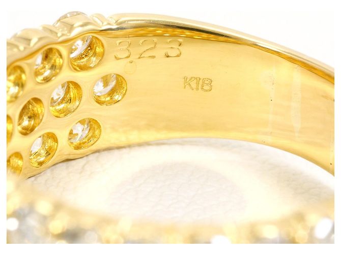 Autre Marque 18K Gelbgold-Ring mit Diamanten Golden - Ansicht 5