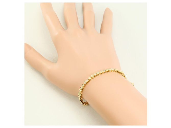 Autre Marque Bracciale con charm in oro giallo 18K con diamante D'oro - vista 5
