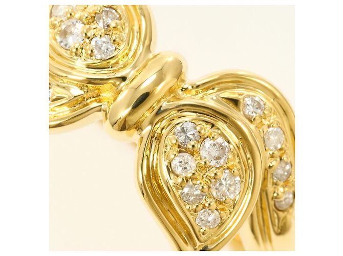 Autre Marque 18K Gelbgold-Ring mit Diamant Golden - Ansicht 2