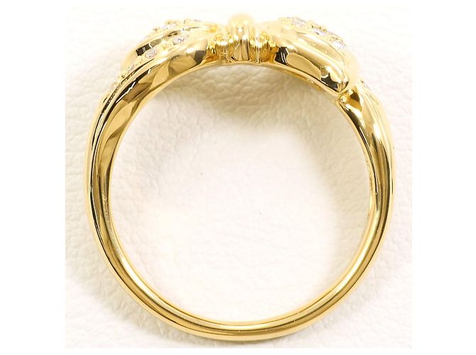 Autre Marque 18K Gelbgold-Ring mit Diamant Golden - Ansicht 3