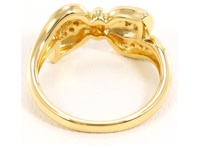Autre Marque 18K Gelbgold-Ring mit Diamant Golden - Ansicht 4