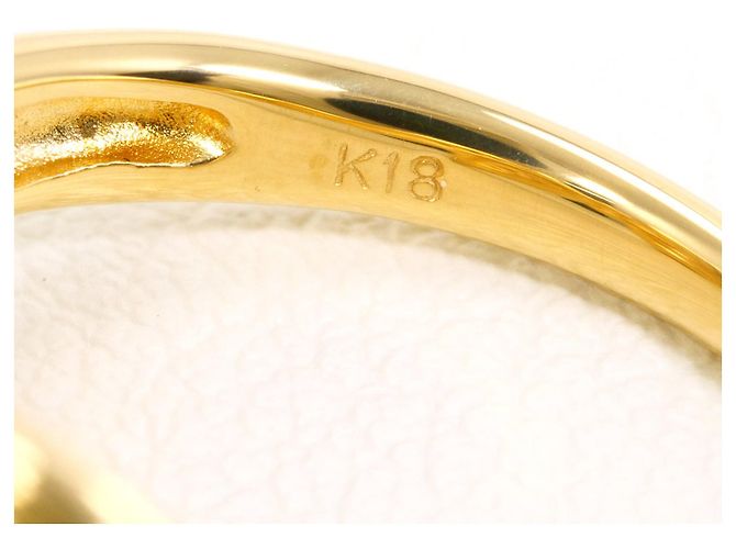 Autre Marque 18K Gelbgold-Ring mit Diamant Golden - Ansicht 5