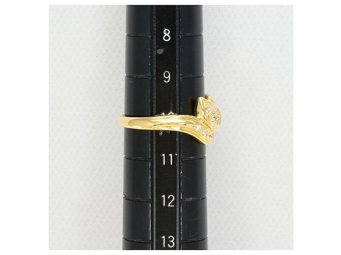 Autre Marque 18K Gelbgold-Ring mit Diamant Golden - Ansicht 8