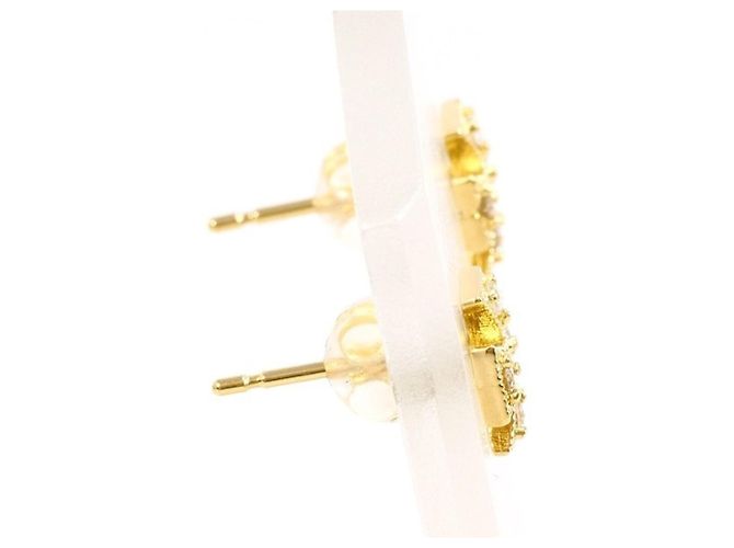 Autre Marque Orecchini a lobo in oro giallo 18K e diamanti D'oro - vista 2