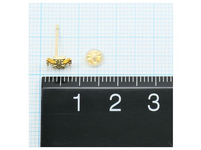 Autre Marque Orecchini a lobo in oro giallo 18K e diamanti D'oro - vista 3
