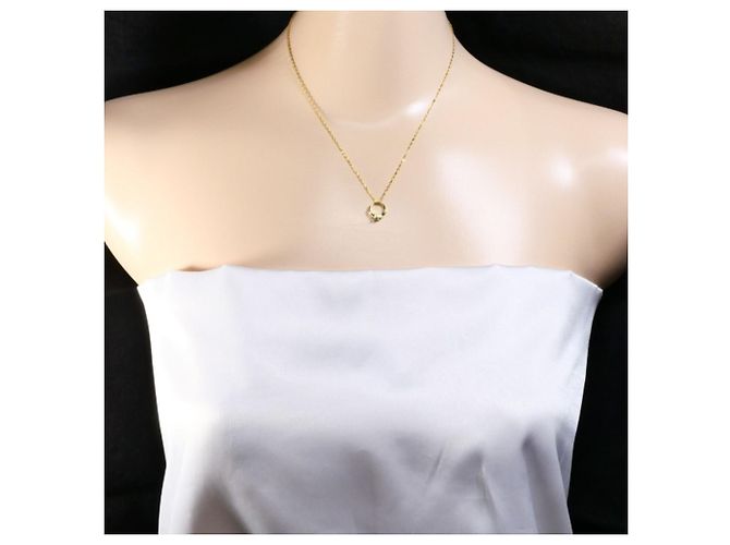 Autre Marque Collana in oro giallo 18K con acquamarina e diamante D'oro - vista 6