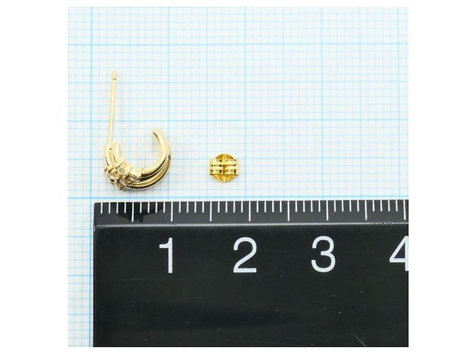 Autre Marque Orecchini a lobo in oro giallo 18K e diamante D'oro - vista 3
