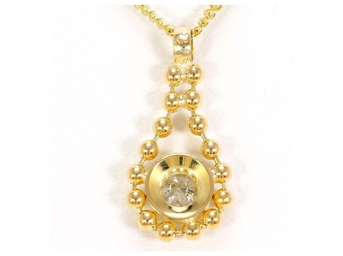 Autre Marque Collana in oro giallo 18K con diamante D'oro - vista 3