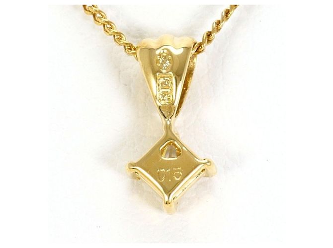 Autre Marque Collana in oro giallo 18K con pendente in diamante D'oro - vista 3