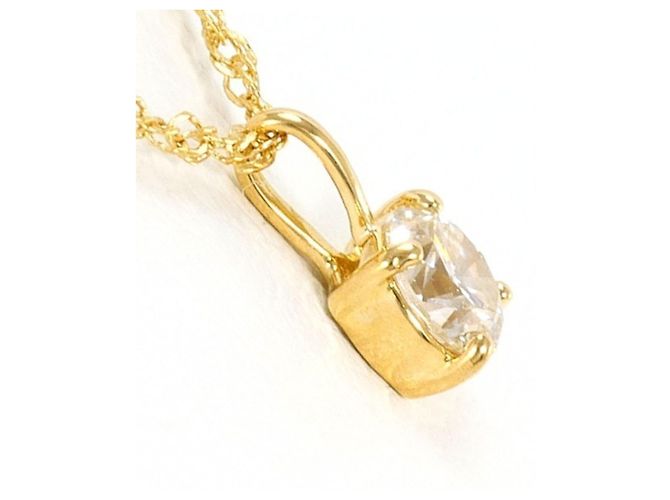 Autre Marque 18K Gelbgoldhalskette mit Diamant Golden - Ansicht 2