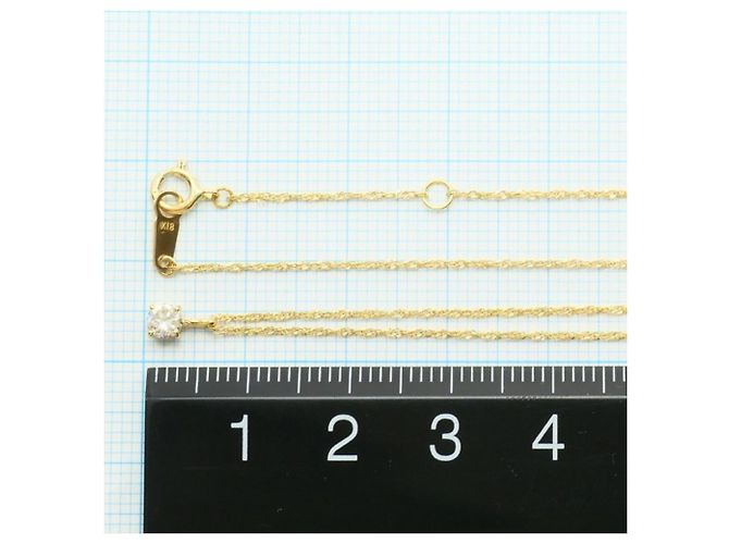 Autre Marque 18K Gelbgoldhalskette mit Diamant Golden - Ansicht 4
