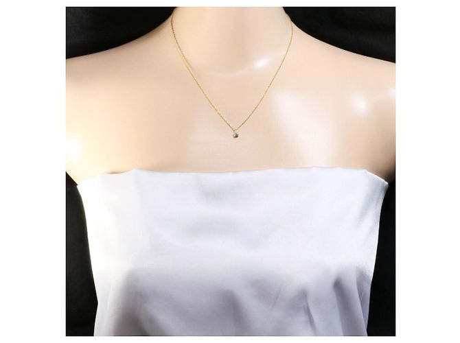 Autre Marque 18K Gelbgoldhalskette mit Diamant Golden - Ansicht 5