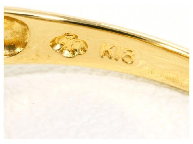Autre Marque 18K Gelbgold-Ring mit braunem Diamanten Golden - Ansicht 4
