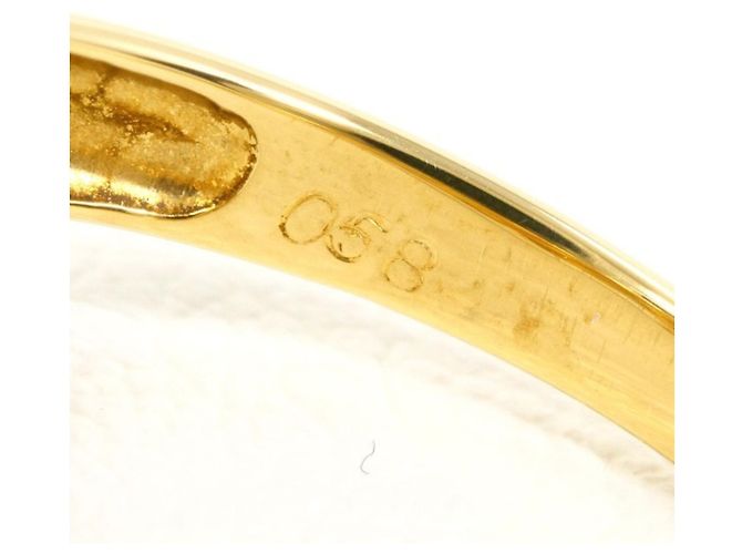 Autre Marque 18K Gelbgold-Ring mit braunem Diamanten Golden - Ansicht 5