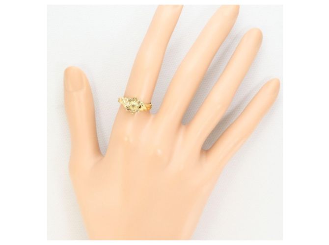 Autre Marque 18K Gelbgold-Ring mit braunem Diamanten Golden - Ansicht 6