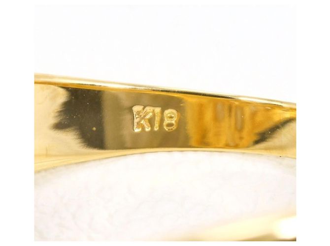 Autre Marque 18K Gelbgold-Ring mit braunem Diamanten Golden - Ansicht 4
