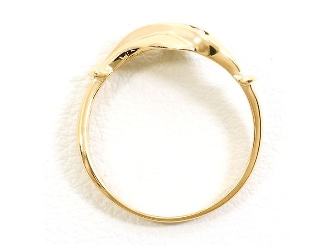 Autre Marque 18K Gelbgold-Ring mit Diamant Golden - Ansicht 2