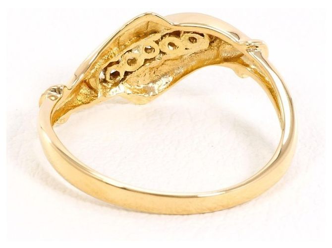 Autre Marque 18K Gelbgold-Ring mit Diamant Golden - Ansicht 3