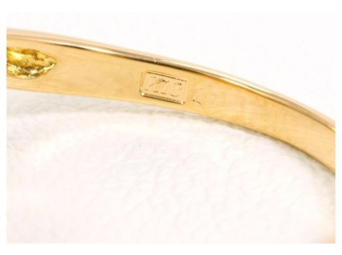 Autre Marque 18K Gelbgold-Ring mit Diamant Golden - Ansicht 4