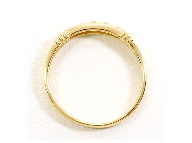 Autre Marque 18K Gelbgold-Ring mit Diamant Golden - Ansicht 2