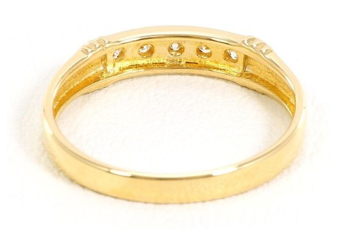 Autre Marque 18K Gelbgold-Ring mit Diamant Golden - Ansicht 3