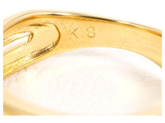 Autre Marque 18K Gelbgold-Ring mit Diamant Golden - Ansicht 4