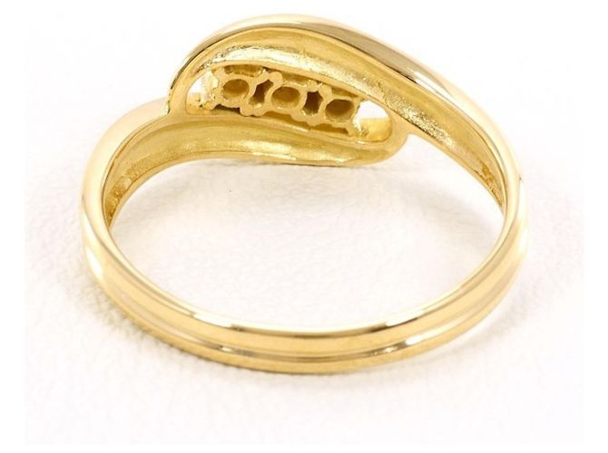Autre Marque 18K Gelbgold-Ring mit Diamant Golden - Ansicht 3