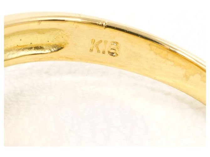 Autre Marque 18K Gelbgold-Ring mit Diamant Golden - Ansicht 4