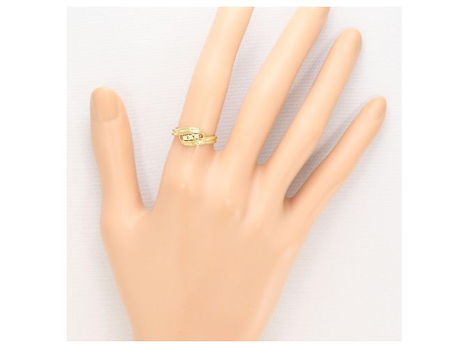 Autre Marque 18K Gelbgold-Ring mit Diamant Golden - Ansicht 5