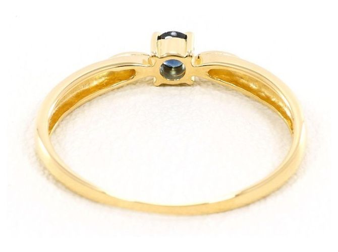 Autre Marque 18K Gelbgold-Ring mit Saphir Golden - Ansicht 3