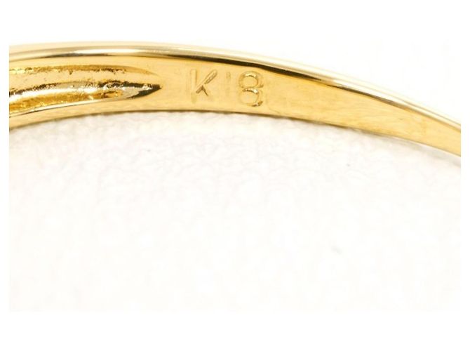 Autre Marque 18K Gelbgold-Ring mit Saphir Golden - Ansicht 4