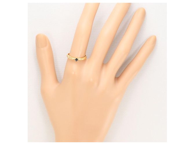 Autre Marque 18K Gelbgold-Ring mit Saphir Golden - Ansicht 5