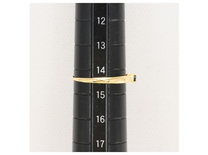 Autre Marque 18K Gelbgold-Ring mit Saphir Golden - Ansicht 6