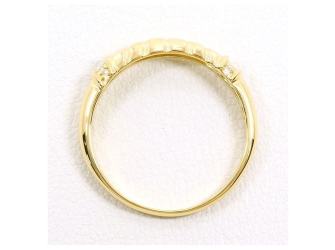 Autre Marque 18K Gelbgold-Ring mit Diamant Golden - Ansicht 2