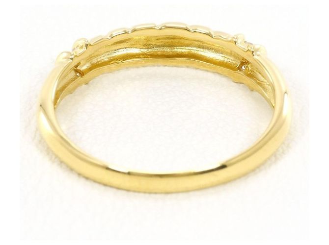 Autre Marque 18K Gelbgold-Ring mit Diamant Golden - Ansicht 3