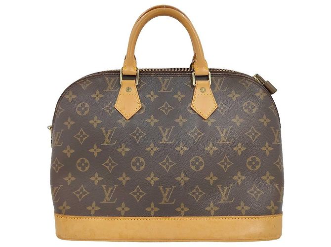Borsa Louis Vuitton Alma Monogram Canvas PM Marrone - vista 2