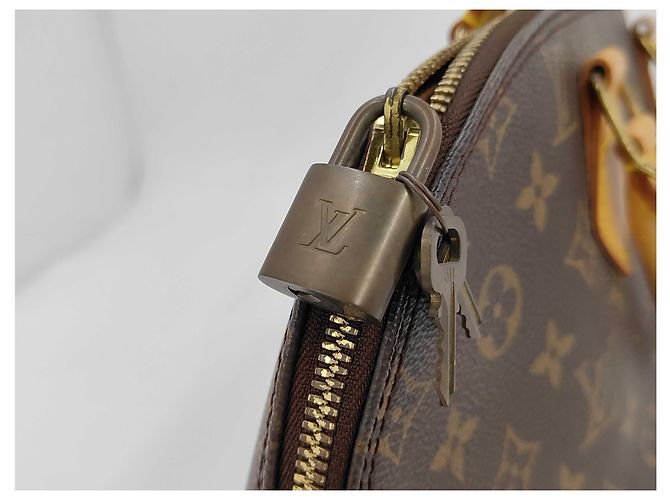 Borsa Louis Vuitton Alma Monogram Canvas PM Marrone - vista 7
