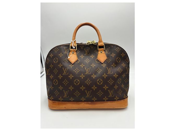 Sac à main Louis Vuitton Alma Monogram Canvas MM Marron - vue 2