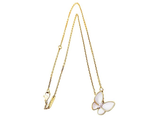 Collar Van Cleef & Arpels, "Deux Papillons", oro rosa, nácar, diamantes. - vista 4