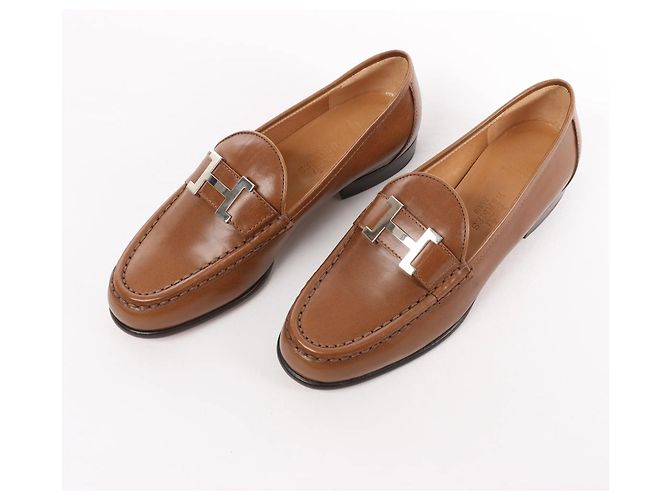 Hermès Mocassino in pelle HERMES Constance marrone, Taglia 36 EU - vista 2