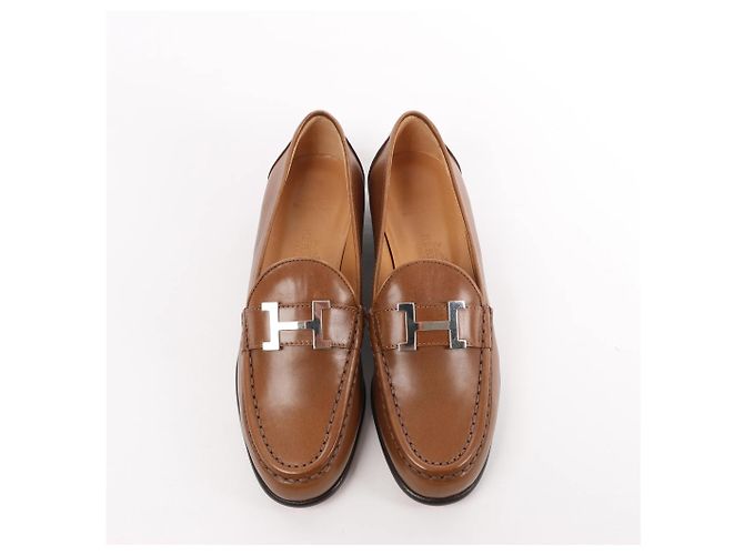 Hermès Mocassino in pelle HERMES Constance marrone, Taglia 36 EU - vista 4