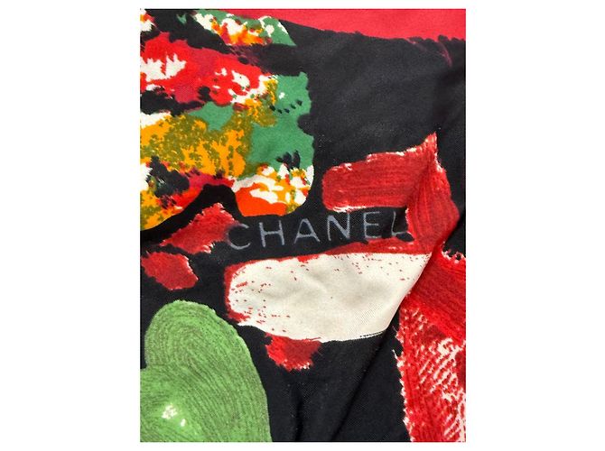 Bañador de una pieza con estampado floral Chanel Negro Blanco Roja Verde Naranja Gris Amarillo - vista 3