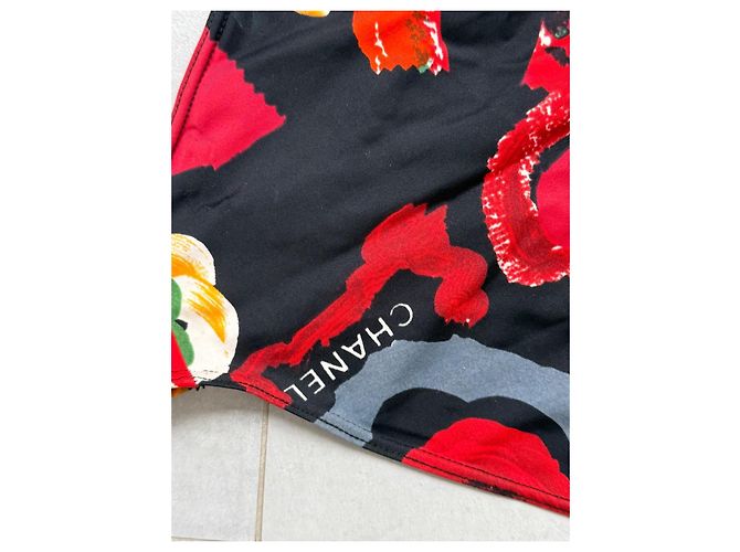 Bañador de una pieza con estampado floral Chanel Negro Blanco Roja Verde Naranja Gris Amarillo - vista 5